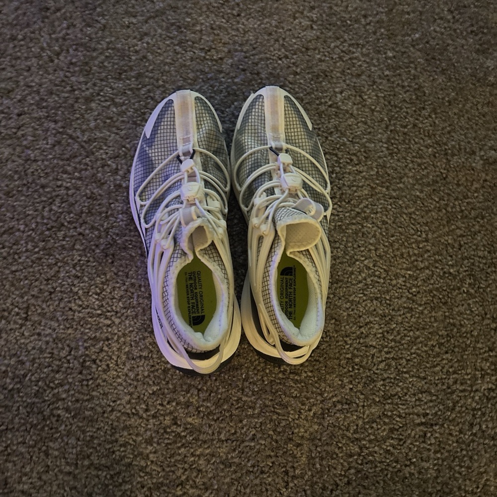 The North Face White and Black Athletic Shoes Lightweight Design
